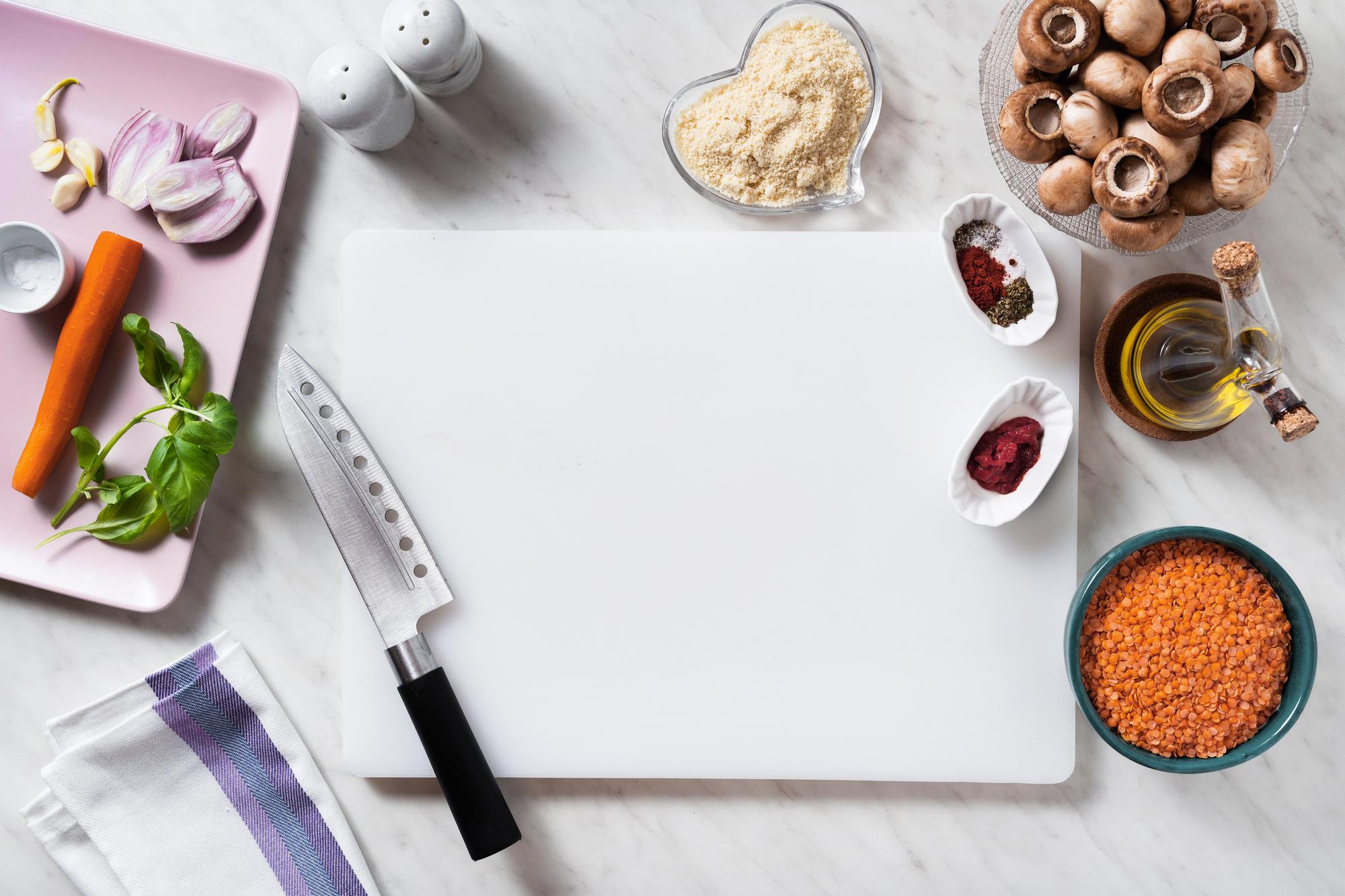 Small tasting board and notebook